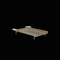 MOEBE Bed Sengeramme 90 cm Sand