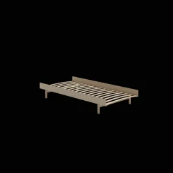 MOEBE Bed Sengeramme 90 cm Sand