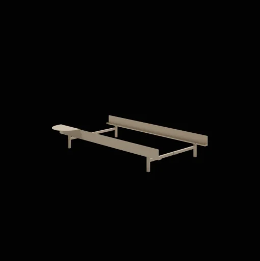 MOEBE Bed Sengeramme 90 cm Sand