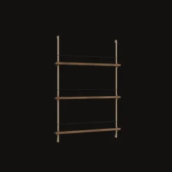 Moebe Magazine Shelving MS.115.1 Røget Eg/Warm Grey