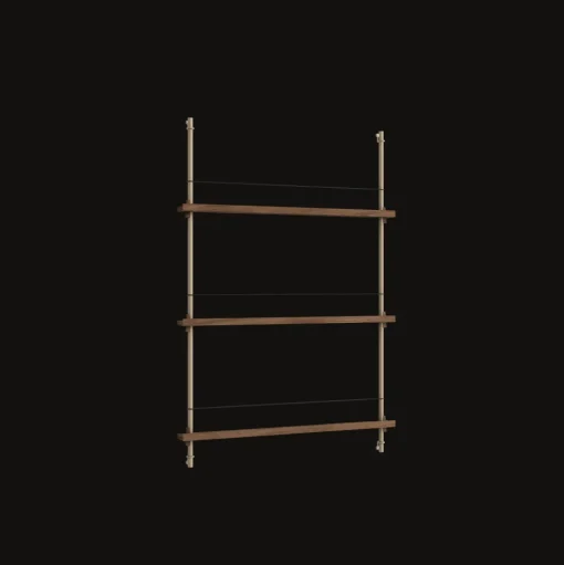 Moebe Magazine Shelving MS.115.1 Røget Eg/Warm Grey
