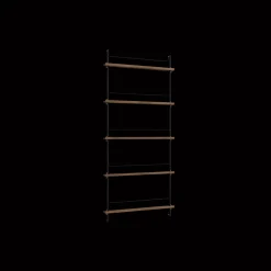 Moebe Magazine Shelving MS.180.1 Røget Eg/Sort