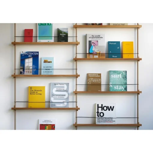 Moebe Magazine Shelving MS.115.2 Eg/Sort