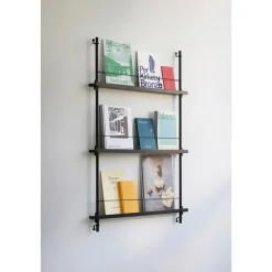 Moebe Magazine Shelving MS.115.2 Eg/Sort