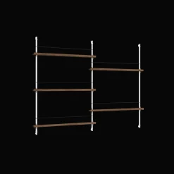 Moebe Magazine Shelving MS.115.2 Røget Eg/Hvid