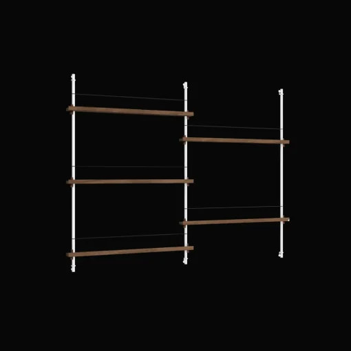 Moebe Magazine Shelving MS.115.2 Røget Eg/Hvid