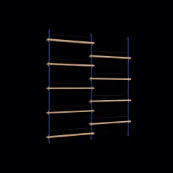 Moebe Magazine Shelving MS.180.2 Eg/Deep Blue