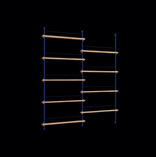 Moebe Magazine Shelving MS.180.2 Eg/Deep Blue