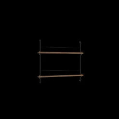 Moebe Magazine Shelving MS.115.2 Røget Eg/Pine Green