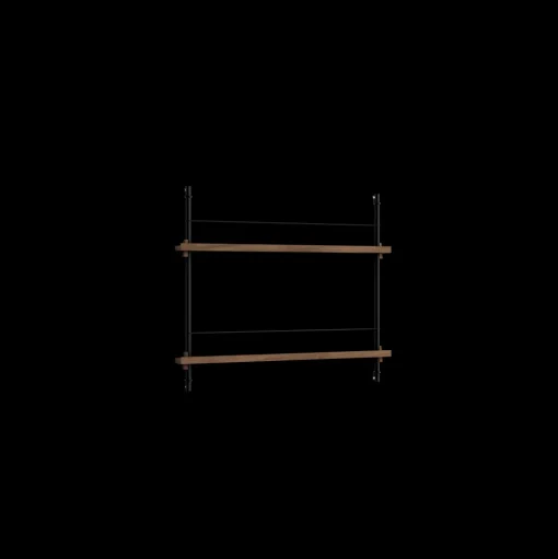 Moebe Magazine Shelving MS.115.2 Røget Eg/Pine Green