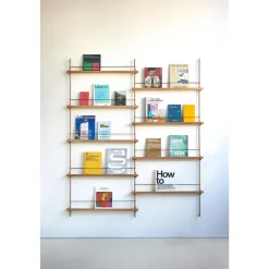 Moebe Magazine Shelving MS.115.2 Røget Eg/Warm Grey