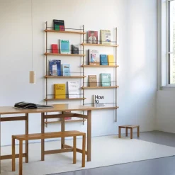 Moebe Magazine Shelving MS.115.2 Røget Eg/Sort