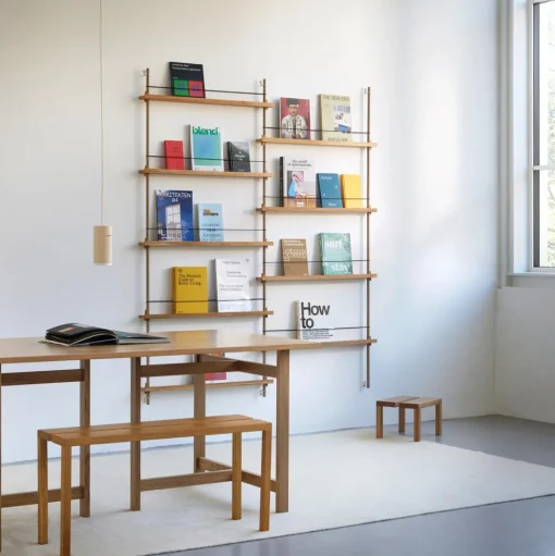 Moebe Magazine Shelving MS.115.2 Røget Eg/Sort