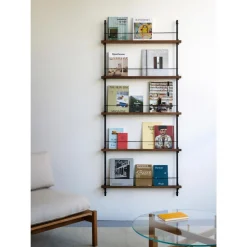 Moebe Magazine Shelving MS.180.1 Røget Eg/Hvid