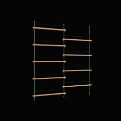 Moebe Magazine Shelving MS.180.2 Eg/Pine Green