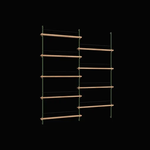 Moebe Magazine Shelving MS.180.2 Eg/Pine Green
