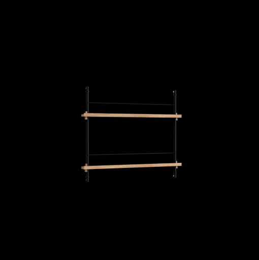 Moebe Magazine Shelving MS.65.1 Eg/Sort