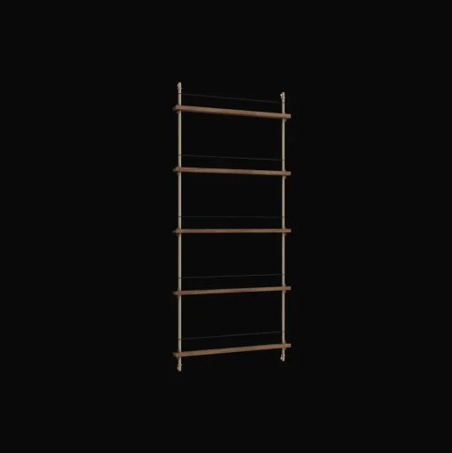 Moebe Magazine Shelving MS.180.1 Røget Eg/Warm Grey