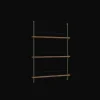 Moebe Magazine Shelving MS.115.1 Røget Eg/Pine Green
