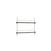 Moebe Magazine Shelving MS.65.1 Røget Eg/Rustfri Stål