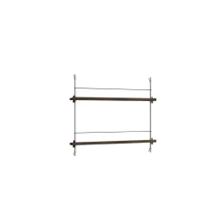 Moebe Magazine Shelving MS.65.1 Røget Eg/Rustfri Stål
