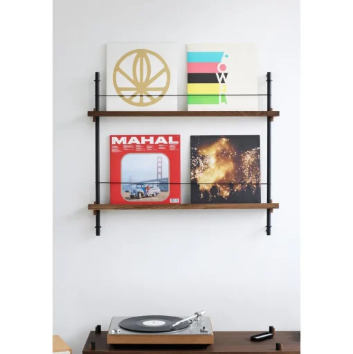 Moebe Magazine Shelving MS.65.1 Røget Eg/Rustfri Stål