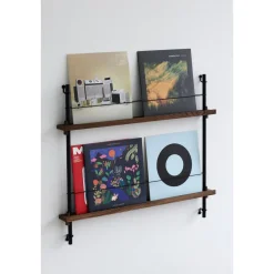 Moebe Magazine Shelving MS.65.1 Røget Eg/Rustfri Stål