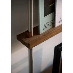 Moebe Magazine Shelving MS.65.1 Røget Eg/Rustfri Stål