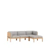 MOEBE Modular 3-Personers Sofa Med Sider & Chaiselong Autum 101