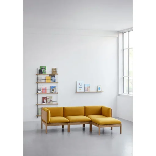 MOEBE Modular 3-Personers Sofa Med Sider & Chaiselong Autum 101