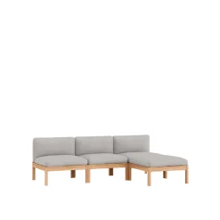 MOEBE Modular 3-Personers Sofa Med Chaiselong Autum 101