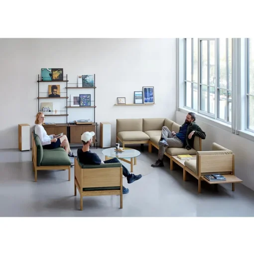 MOEBE Modular 3-Personers Sofa Med Chaiselong Autum 101