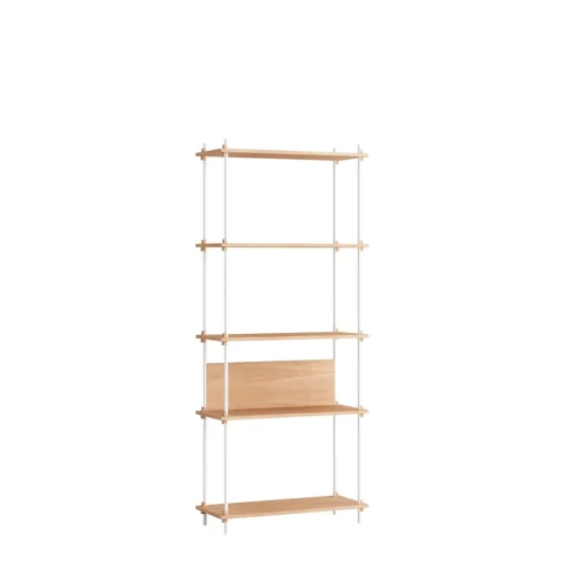 MOEBE S.200.1.A Reol System Eg/hvid