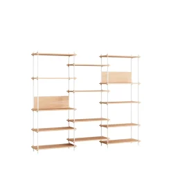 MOEBE S.200.3.A Reol System Eg/hvid