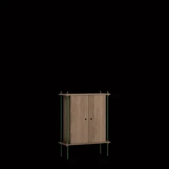 MOEBE S.115.1.C.SO Reol System Røget Eg/Pine Green