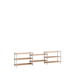 Moebe Shelving S.65.3.A Eg/Rustfri Stål