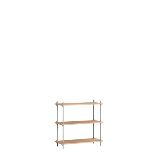 Moebe Shelving S.85.1.A Eg/Rustfri Stål