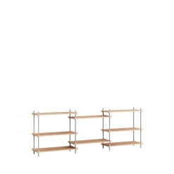Moebe Shelving S.85.3.A Eg/Rustfri Stål