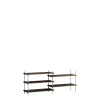 Moebe Shelving S.65.2.A Røget Eg/Rustfri Stål