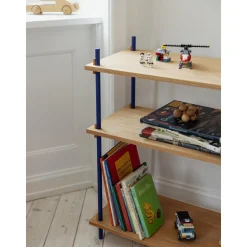 Moebe Shelving S.65.2.A Røget Eg/Rustfri Stål
