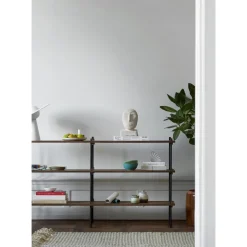 Moebe Shelving S.85.2.B Eg/Rustfri Stål