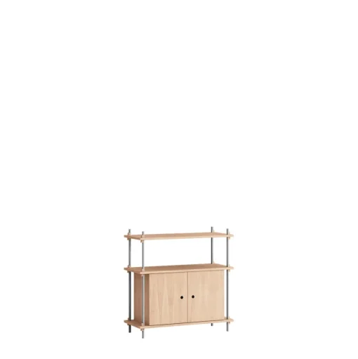 Moebe Shelving S.85.1.B Eg/Rustfri Stål