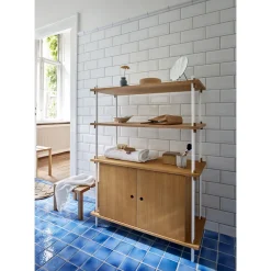 Moebe Shelving S.85.1.B Eg/Rustfri Stål