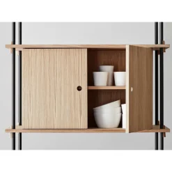 Moebe Shelving S.85.1.B Eg/Rustfri Stål