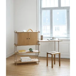 Moebe Shelving S.85.1.B Eg/Rustfri Stål