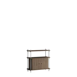 Moebe Shelving S.85.1.B Røget Eg/Rustfri Stål