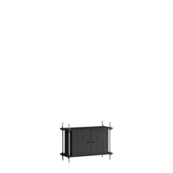 Moebe Shelving S.65.1.B Sort/Rustfri Stål