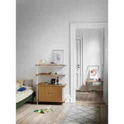 Moebe Shelving S.65.1.C Eg/Rustfri Stål
