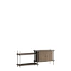 Moebe Shelving S.65.2.C Røget Eg/Rustfri Stål
