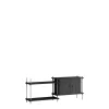 Moebe Shelving S.65.2.C Sort/Rustfri Stål